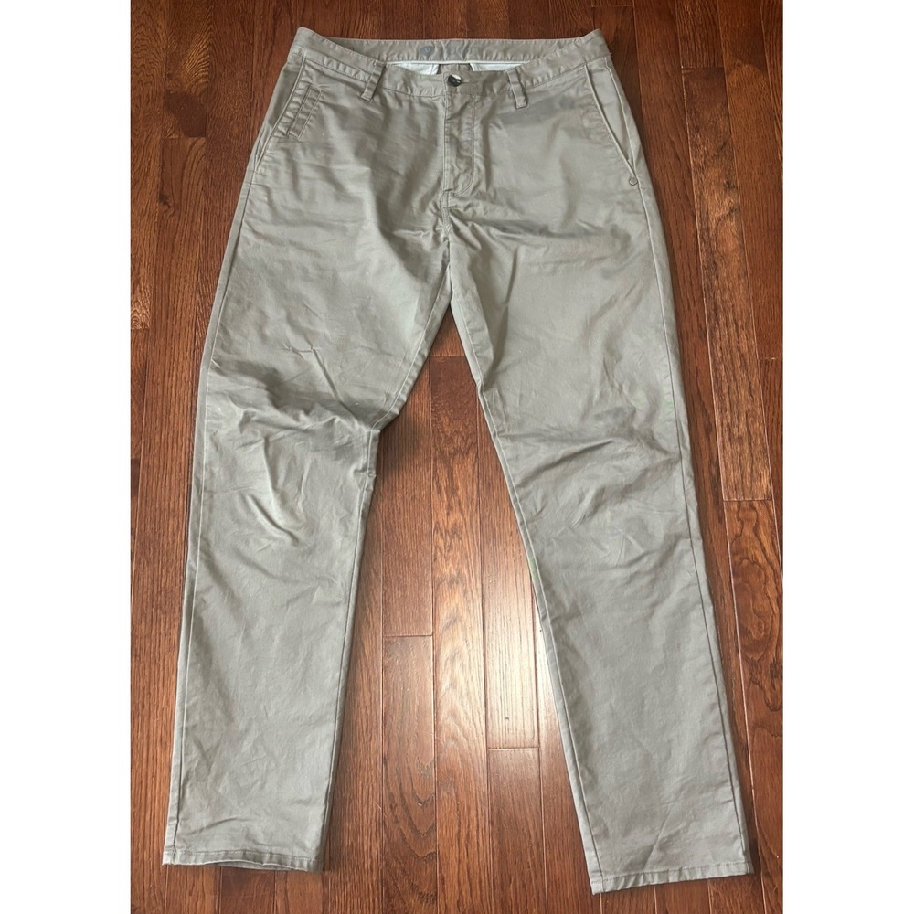 Vuori Collins Chino Pants Mens 34x30 Brown Stretch Cotton Stretch Twill V433